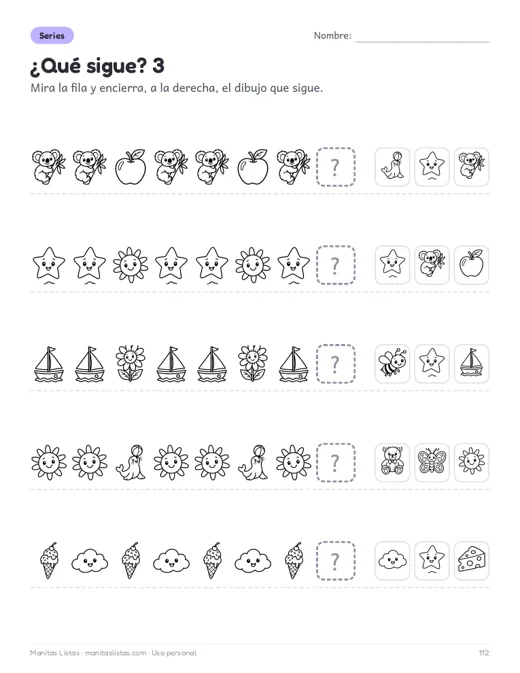 Ficha de series
